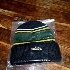 NoHours Striped Beanie Hat